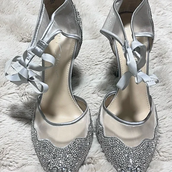 W7.5 Betsey Johnson Rhinestone Stilettos - Picture 2 of 14